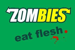 ZOMBIES EAT FLESH SUBWAY LOGO T SHIRT ZOMBIE ALL COLORS  