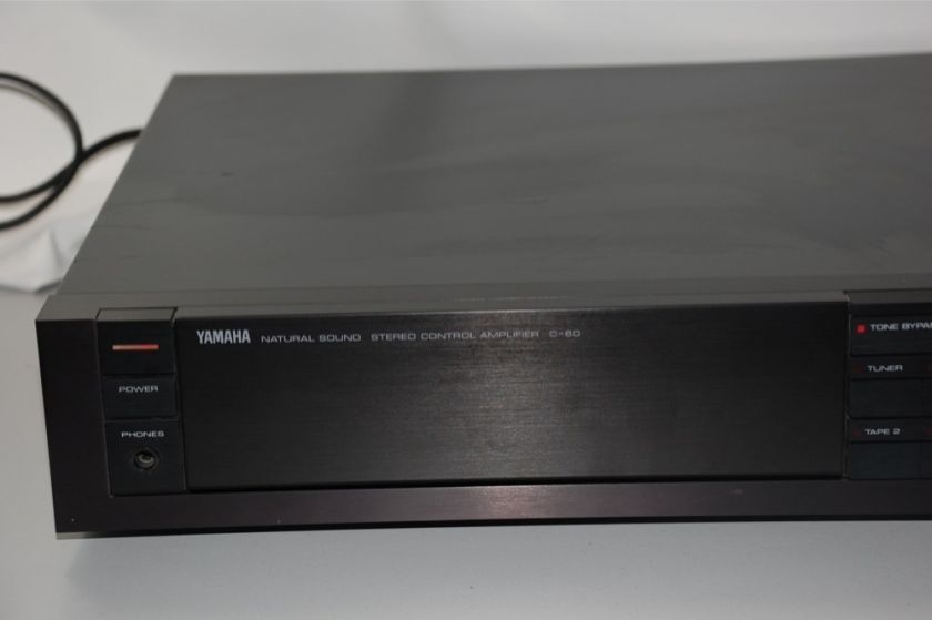 YAMAHA NATURAL SOUND C 60 PRE AMPLIFIER CLEAN WORKS GREAT   MAKE OFFER 