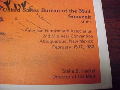 1980 U.S.MINT SOUVENIR SETS=NEW MEXICO & OHIO CONVENTIONS,79 S,80 PDS 