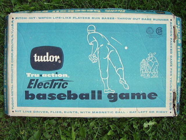 Vintage Electric Baseball Game Large TUDOR 50’s 60’s  