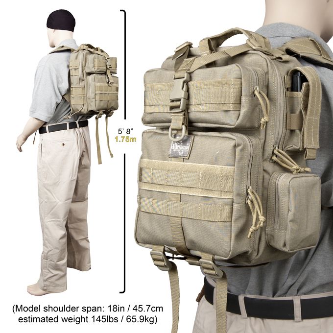 MAXPEDITION TACTICAL TYPHOON BACKPACK KHAKI 0529K NEW  