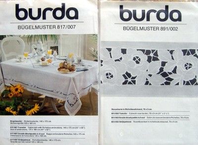 Burda Needlework Cutwork & Embroidery Fabric Transfers Pattern   You 