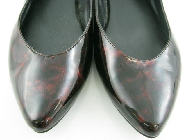 STEVE MADDEN Brown Patent Leather Fashion Flats Sz 7  