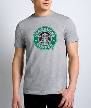 Starbucks Coffee Logo Gray T Shirt *ALL SIZES & NEW*  