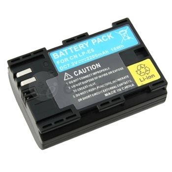 canon lp e6 compatible li ion battery for eos 5d mark ii 7d quantity 2 