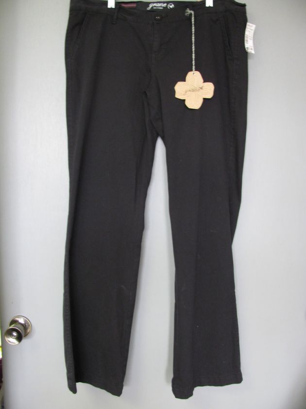 NWT Black Cotton/Spandex Pant Jrs 13 Retail $24.98 32  