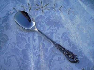 WALLACE STERLING SILVER ROSE POINT 5 1/8 SHERBET SPOON  
