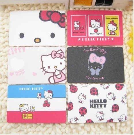 1pc Hello Kitty Abrazine Glitter Card Sticker Paster  
