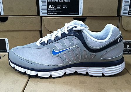 Nike INSPIRE DUAL FUSION Running Shoes 431997 041 Grey White Sz7~13 
