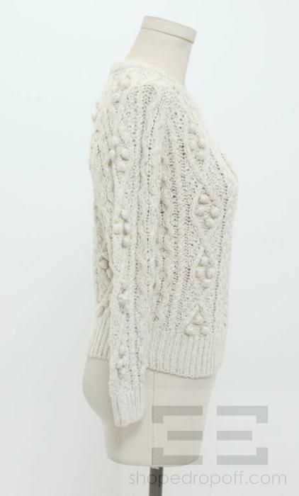 Isabel Marant Beige Bobble Knit Sweater Size 1  