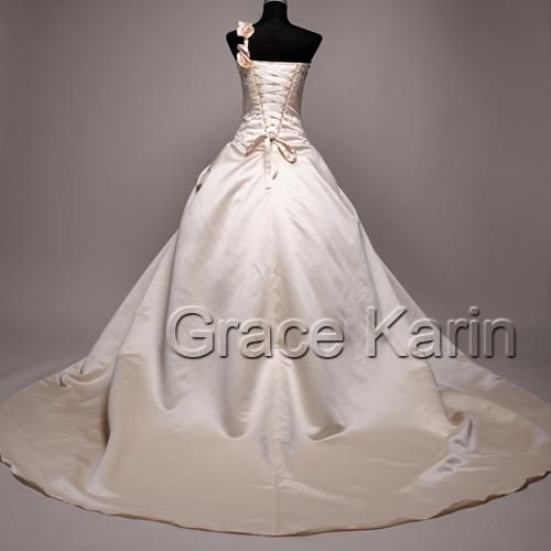 Quinceanera Luxury Wedding Dress Bride Bridal Gown Full length formal 