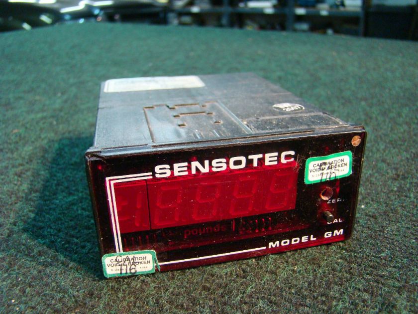 Sensotec Load Cell DRO Digital Readout Model Gm 060 3147 01 Range 0 5V 