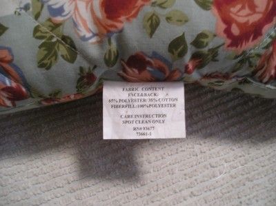 ROSE PRINT/QUILT PRINT PILLOW~Shabby~Cottage~Chic  