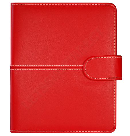 FOR LATEST  KINDLE 4 4TH GENERATION PREMIUM RED LEATHER POUCH 